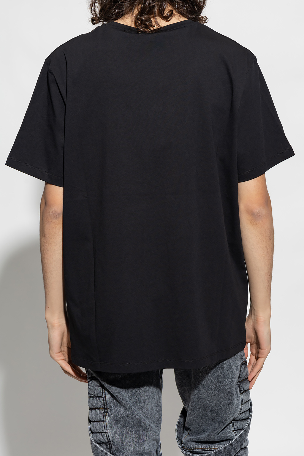 Czarny T-shirt z logo Balmain - Vitkac Polska